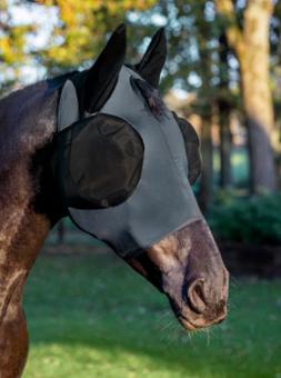 LeMieux Bug Relief Half Fly Mask - Jay Blue