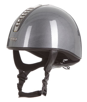 Evoke Orion Jockey Skull High Shine Carbon Black