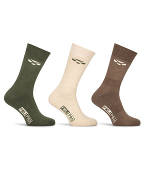 Hoggs of Fife Field Pro Country Sock 3 pack - Olive/Brown