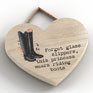 Platinum Agencies Small Heart Plaque - Princess wears riding boots