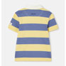 Joules Ozzy Jersey Short Sleeve Rugby Shirt - Yellow/Navy