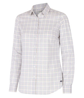 Hoggs Of Fife Callie Twill Shirt - White/Green/Yellow/Red