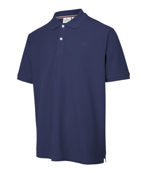 Hoggs Of Fife Largs Pique Polo Shirt - Navy