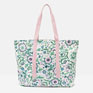 Joules Promenade Canvas Beach Bag - Floral