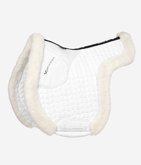 LeMieux Merino Plus Hunter Saddle Pad - White/White