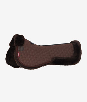 LeMieux Merino Plus Half Pad - Brown/Brown