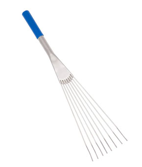 Red Gorilla Short Metal Rake - Blue