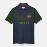 Joules Embellished Classic Fit Polo Shirt - Green/Navy