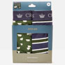 Joules Crown Joules Pack Of Two Cotton Briefs - Green/Navy