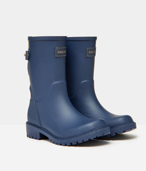 Joules Wistow Adjustable Mid Calf Wellies - Navy