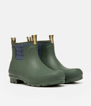 Joules Foxton Neoprene Lined Ankle Wellies - Green