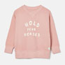 Joules Kids Sundaze Pink Crew Neck Slogan Sweatshirt - Pink