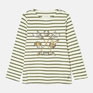 Joules Girls Harbour Long Sleeve Top - Khaki Green