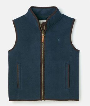 Joules Boys Coxton Fleece Gilet - Blue