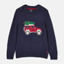 Joules Boys Cracking Intarsia Knitted Festive Jumper