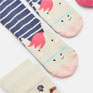 Joules Girls Neat Feet Navy/Pink Horse 3PK Socks