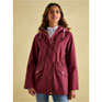 Joules Portwell Waterproof Raincoat With Hood - Burgundy