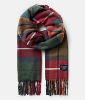 Joules Langtree Scarf Red/Green