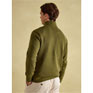 Joules Alistair Quarter Zip Cotton Sweatshirt - Khaki Green