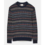 Joules Fair Isle Crew Neck Jumper Navy