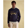 Joules 4 X X Applique Crew Neck Jumper - Navy