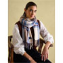 Joules Langtree Scarf - Cream/Blue