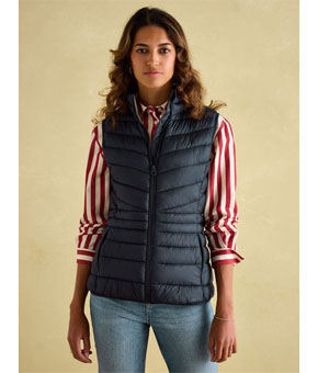 Joules Kenley Showerproof Padded Gilet - Navy