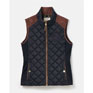 Joules Braemar Luxe Showerproof Diamond Quilted Gilet - Navy