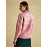 Joules Charlotte Crew Neck Fair Isle Jumper - Pink