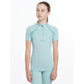 LeMieux Young Rider Short Sleeve Mia Mesh Base Layer Aqua