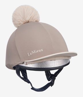 LeMieux Pom Pom Hat Silk - Pecan/Stone