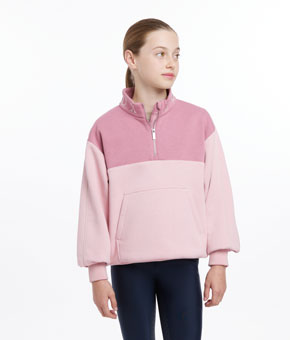 LeMieux Young Rider Kate Quarter Zip Sweat Blossom