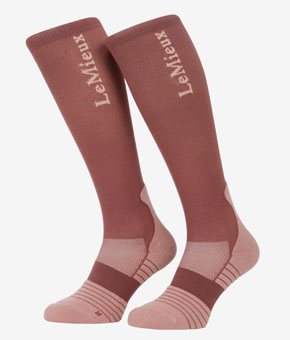 LeMieux Performance Socks Rosewood