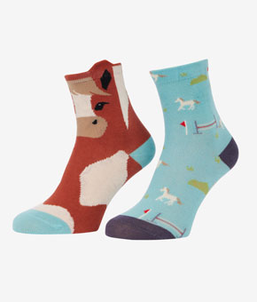 LeMieux Mini Character Socks 2 pack Flash